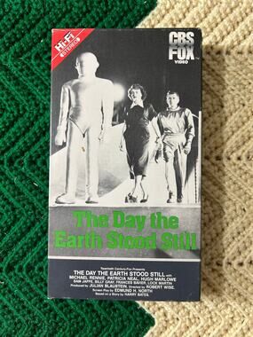 CBS Fox The Day The Earth Stood Still VHS 1951 Sci-Fi Movie Tape Vintage 1984